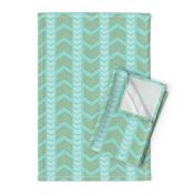 Herringbone Stripe in Aqua