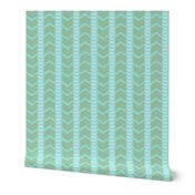 Herringbone Stripe in Aqua