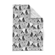 Geometric Panda - Slate and Black 