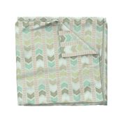 Herringbone Geometric Stripe in Summer Pastels