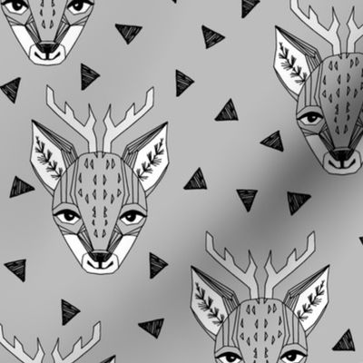Deer - Slate by Andrea Lauren 
