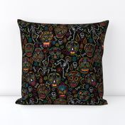 Sugar Skulls Black Large