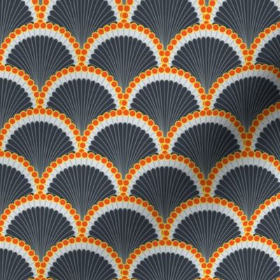 Art Deco Scallop with Orange