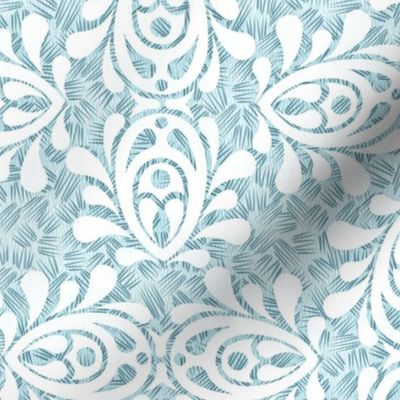 teal ice DAMASK lg