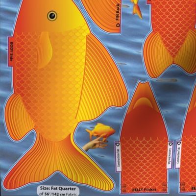 Finger Pocket GoldFISH Cut n Sew