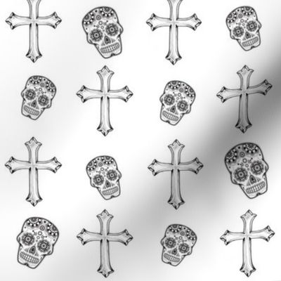 sugar skull & cross