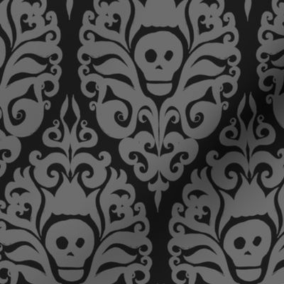 Spooky Damask - Black