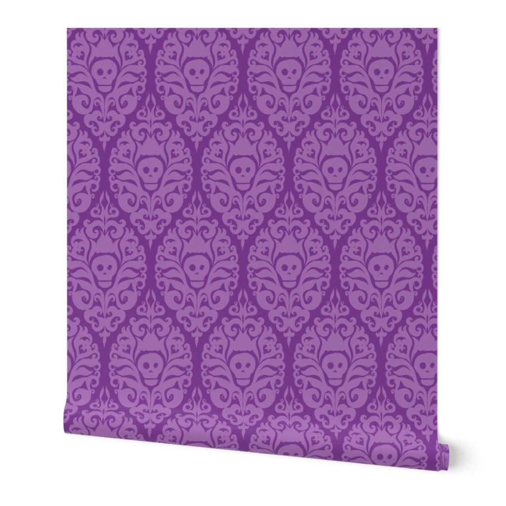 Spooky Damask - Purple