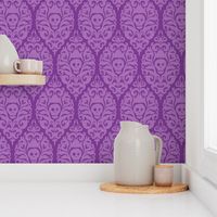 Spooky Damask - Purple