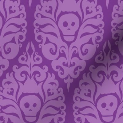 Spooky Damask - Purple