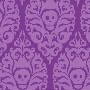Spooky Damask - Purple