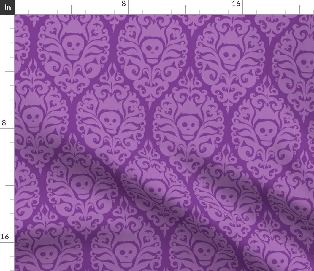 Spooky Damask - Purple