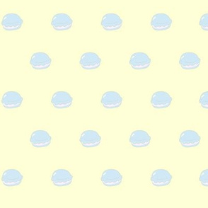 Macaron Polka Dots in Yellow/Blue