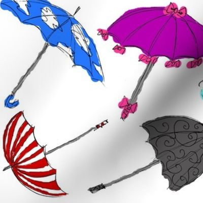 Sketchy Umbrellas