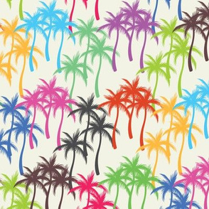 Colourful Palm Trees