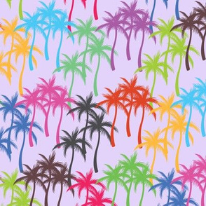 Colourful Palm Trees #3