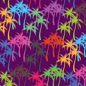 Colourful Palm Trees #4