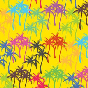 Colourful Palm Trees #5