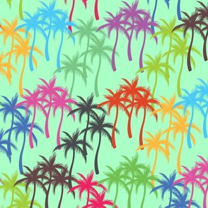 Colourful Palm Trees #8