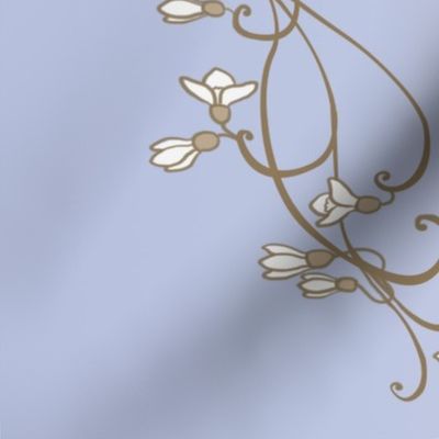 Elven Snowdrops: Blue and Gold