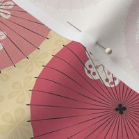 Japanese Umbrellas in the Fall