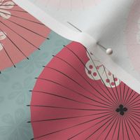 Japanese Umbrellas in the Winter