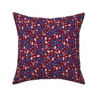 Ditsy Grains Floral in Red Brick