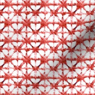 Ditzy Coral and White Tiny Shibori Pattern