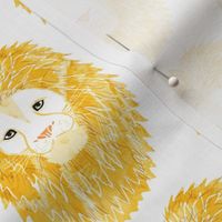 Watercolor Lion Head