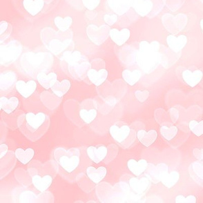 Girly Pink Theme Heart Bokeh #3