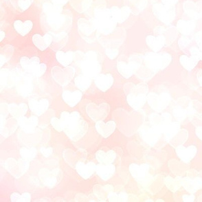Girly Pink Theme Heart Bokeh #4