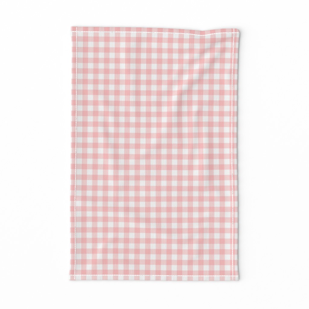 Gingham Check in peony pink