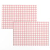 Gingham Check in peony pink