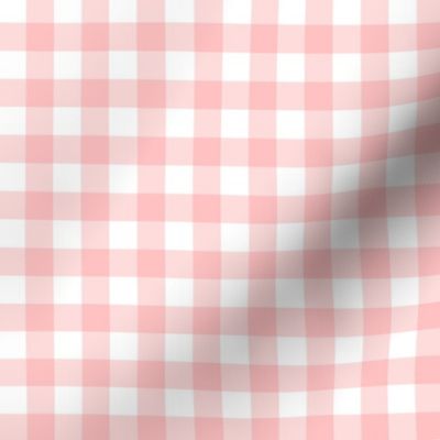 Gingham Check in peony pink