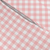 Gingham Check in peony pink