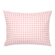 Gingham Check in peony pink