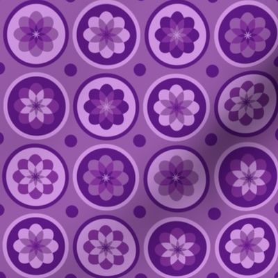 Purple Flower Dots