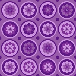 Purple Flower Dots