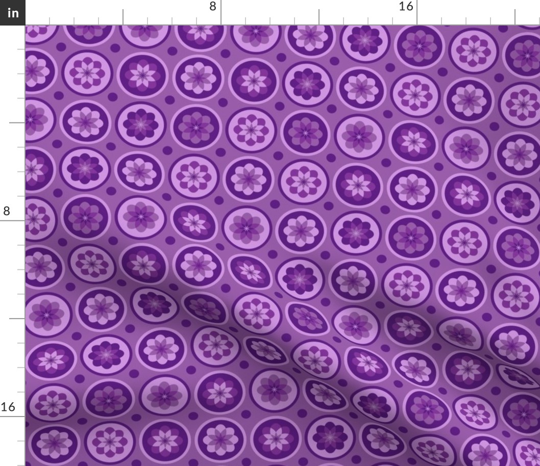 Purple Flower Dots