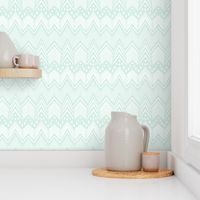 Hand Drawn Chevron - Mint 