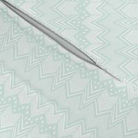 Hand Drawn Chevron - Mint 