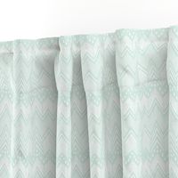 Hand Drawn Chevron - Mint 