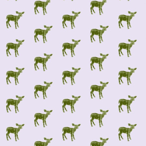 Dear Deer in Olive on Grey