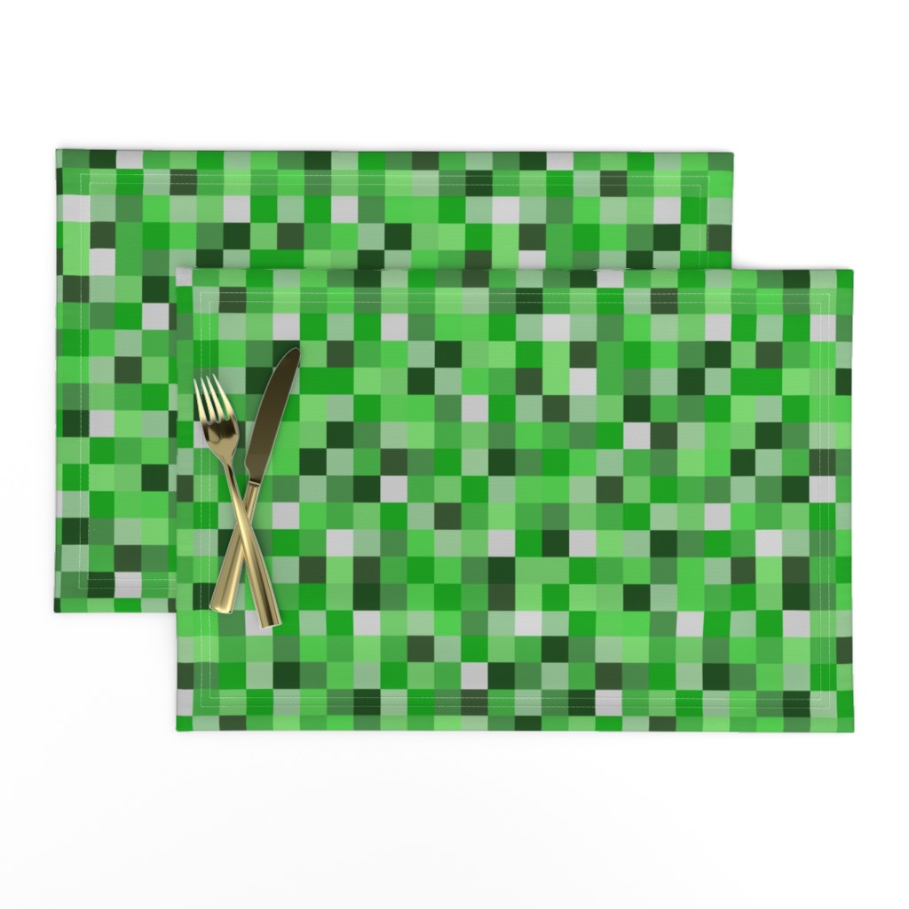  8-bit Darker Green Pixels- 3/4ths of an inch