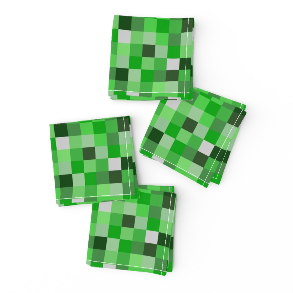  8-bit Darker Green Pixels- 3/4ths of an inch