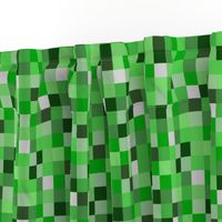  8-bit Darker Green Pixels- 3/4ths of an inch