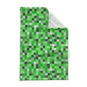  8-bit Darker Green Pixels- 3/4ths of an inch