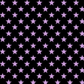 Large Purple stars on Black Background