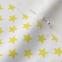 Large Yellow Stars on White Background