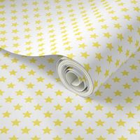 Large Yellow Stars on White Background